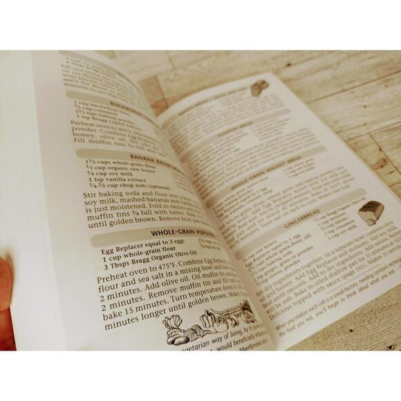 Vegetarian Health Cookbook Recipes For Super Energy Long Life - Bragg - PB - Picture 5 of 12